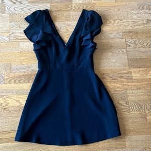 BCBG Black V-Neck Cocktail Dress